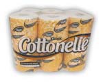 Higiénico Tradicional Kleenex® Cottonelle® Bander 300 hjs 12´s bander x 96