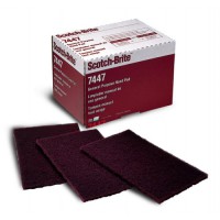 Scotch Brite 7447 Fibra marrón  152x228 mm.